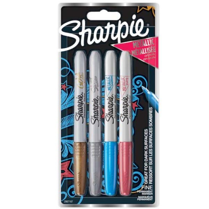 Sharpie Markör Metalik Karışık 4 Lü Blister 2067107