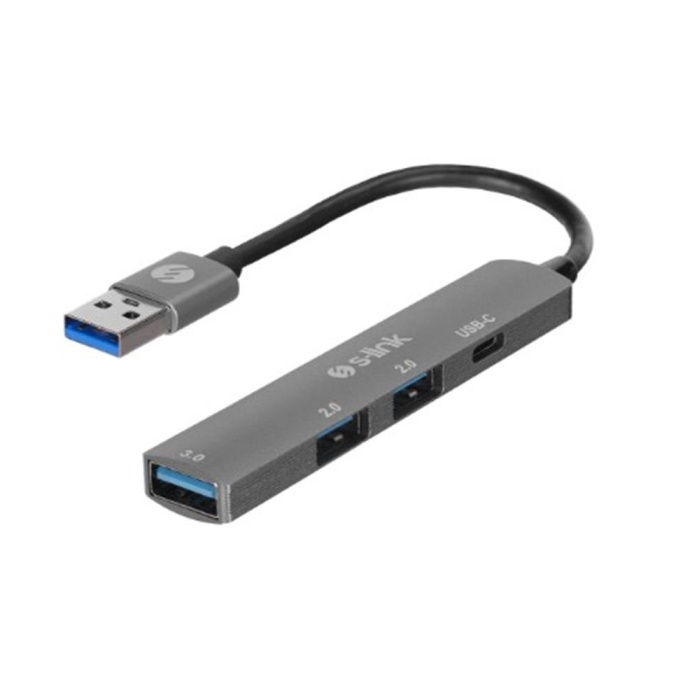 S-link SW-U322 2-USB2.0, 1-USB3.0, 1-Type-C Type-C Metal USB Hub