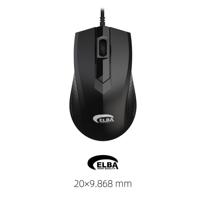 Elba M303 Usb Siyah 3D Optik Kablolu Mouse