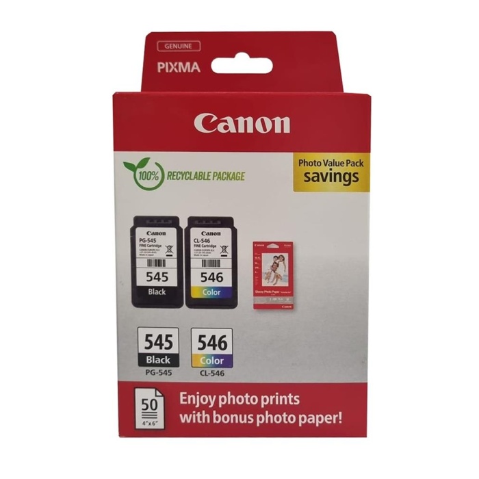 Canon PG-545 CL-546 Photo Value 2li Mürekkep Kartuş