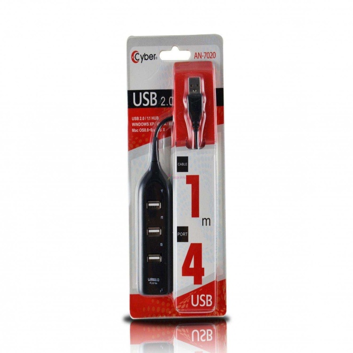 CYBER AN-7020 4 PORT USB 2.0/1.1 HUB