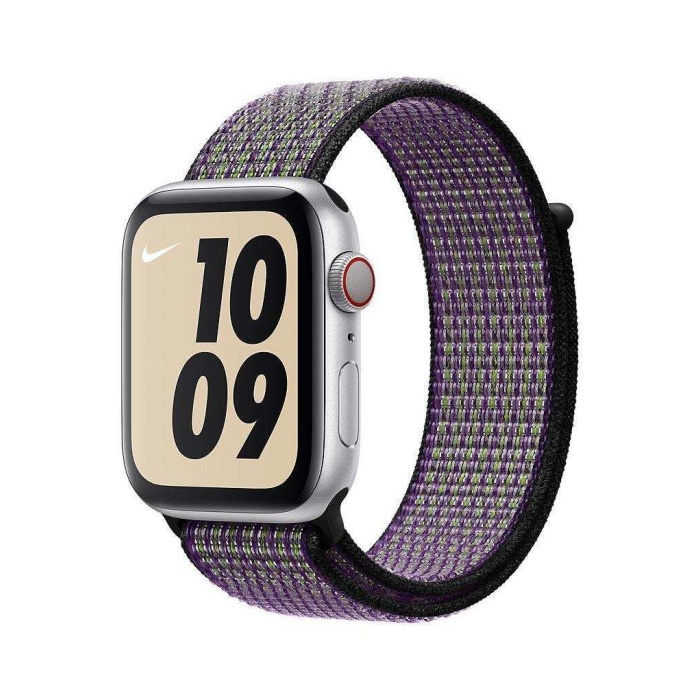 Apple Watch 42-44 Mm İçi Spor Loop Dokuma Kordon-Mor