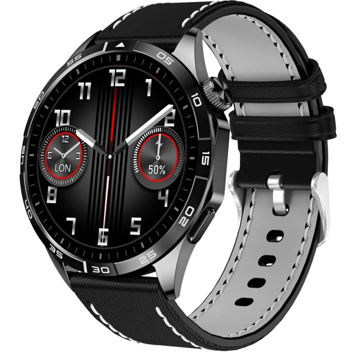 Yeni GT58 Amoled Ekran Metal - Deri -Silikon Kordonlu Akıllı Saat