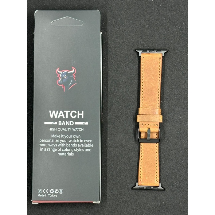 Hakiki Deri 1. kalite Apple Watch Uyumlu 42/44/45/49 MM Kordon Kayış