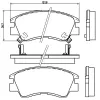 MITSUBISHI L300 Ön Fren Balatası 1986 ve sonrası L200 1986-1997 Oem No: MB500814