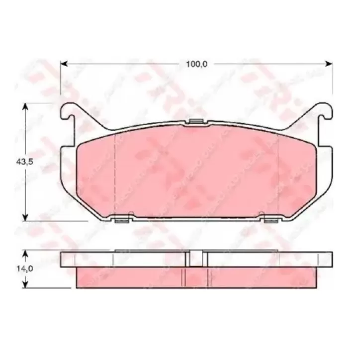 MAZDA 626 Arka Fren Balatası 1992-1997 FS 2.0 Oem No: GAYE2643ZA