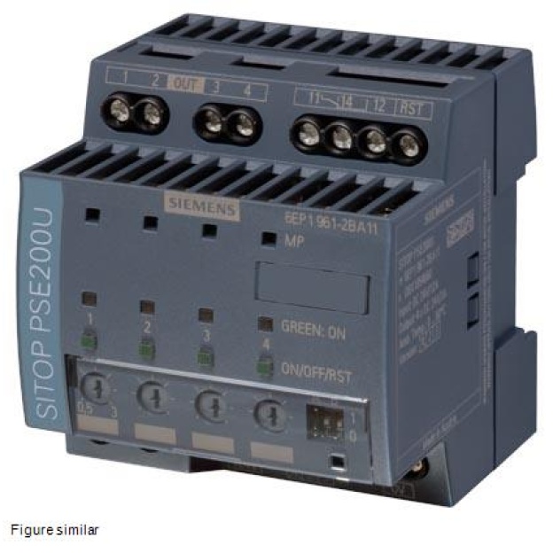 6EP1961-2BA11 SITOP PSE200U 3 A Selectivity module 4-channel input: