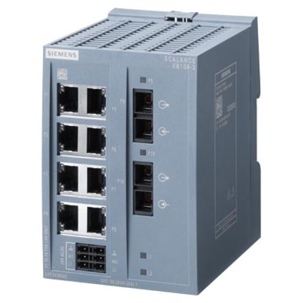 6GK5108-2BD00-2AB2 SCALANCE XB108-2 unmanaged IE switch, 8x 10/100 Mbit/s