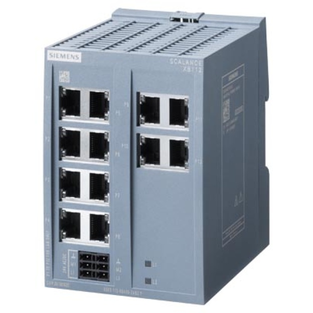 6GK5112-0BA00-2AB2 SCALANCE XB112 unmanaged IE switch, 12x 10/100 Mbit/s