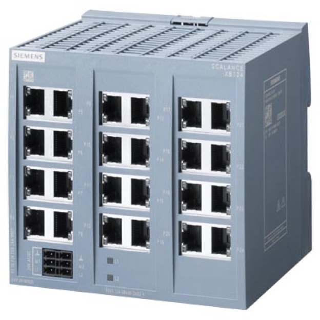 6GK5124-0BA00-2AB2 SCALANCE XB124 unmanaged IE switch, 24x 10/100 Mbit/s