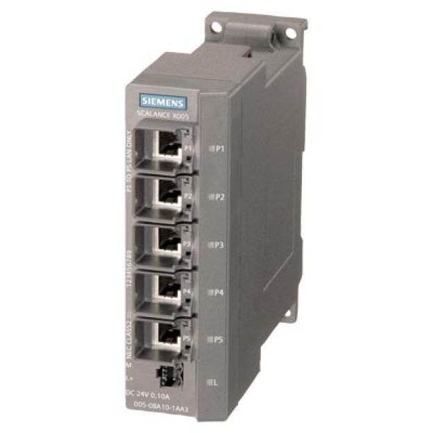 6GK5005-0BA10-1AA3 SCALANCE X005, IE Entry Level Switch unmanaged 5x 10/100