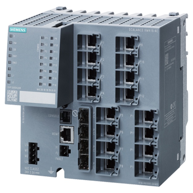 6GK5416-4GS00-2AM2 SCALANCE XM416-4C; managed modular IE switch; 16x 10/100/1000