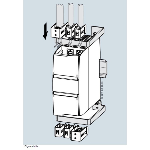 6BK1638-0XA50-0AA0 SIMATIC MICRO-DRIVE SBS1-50, PDC shield bracket set