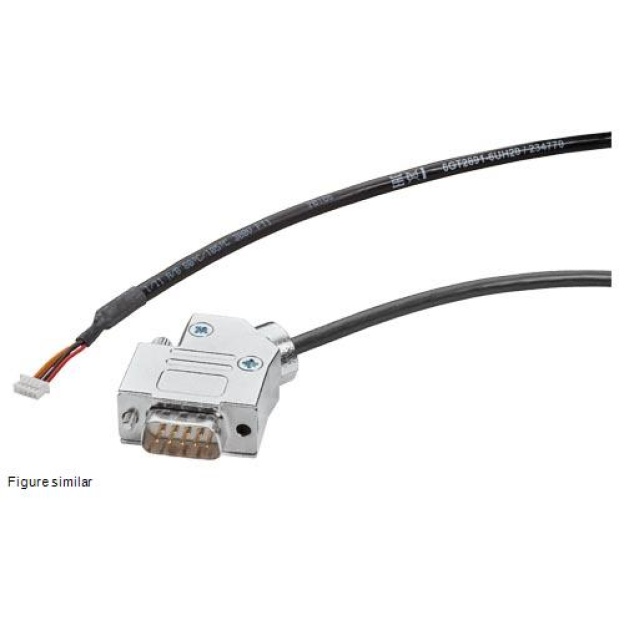 6GT2891-6UH20 SIMATIC RF1000 connecting cable, pre-assembled RS232,