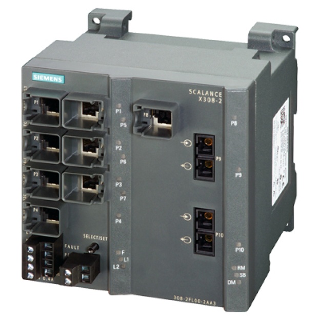 6GK5308-2FL10-2AA3 SCALANCE X308-2, managed plus IE switch, 2x 1000 Mbit/s