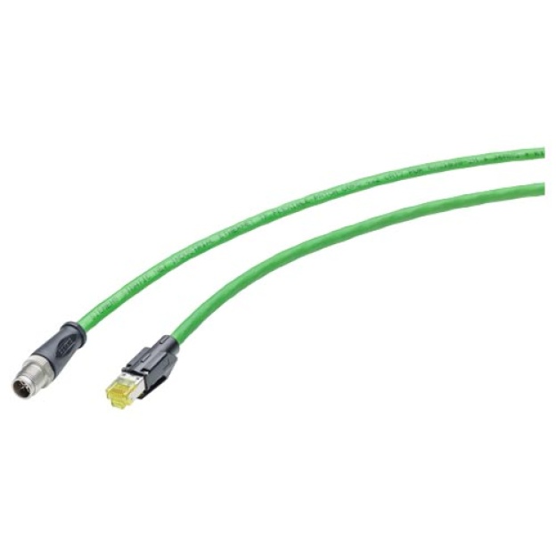 6XV1878-5TN10 IE TP Cord M12-180/RJ45-180, pre-assembled IE Flexible