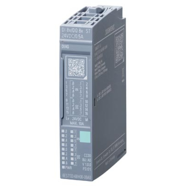 6ES7133-6BH00-0BA0 SIMATIC ET 200SP, digital combined module, DI 8x/DQ