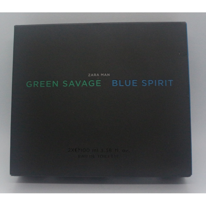 ZARA MAN GREEN SAVAGE + ZARA MAN BLUE  EAU DE TOILETTE 2X100 ML İNDİRİMSEHRİ