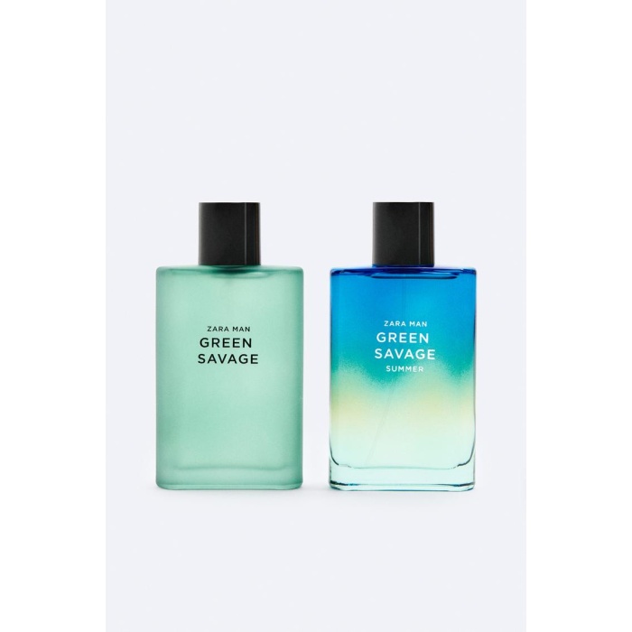 ZARA MAN GREEN SAVAGE + ZARA MAN GREEN SAVAGE SUMMER EDT 2X 90 ML