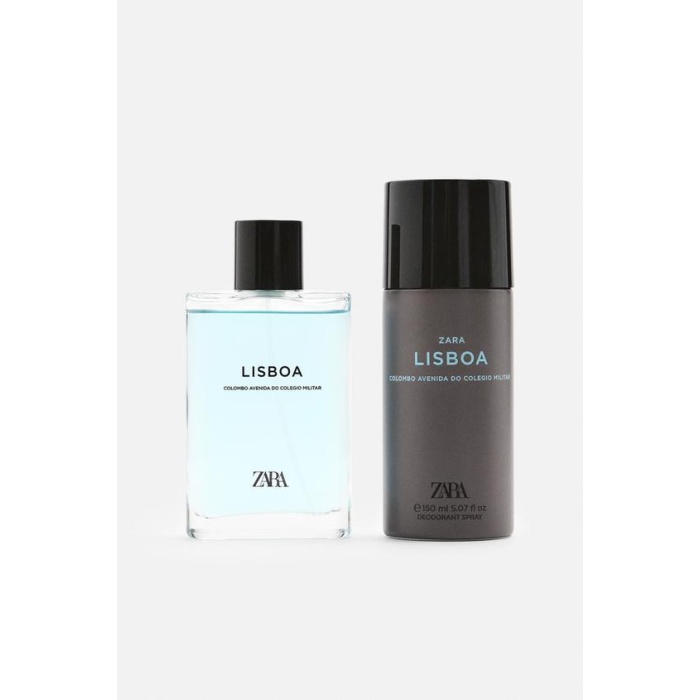 ZARA LISBOA EDT 90 ML (3.04 FL OZ) + DEODORAN SPREY EDC 150 ML (5.07 FL OZ)