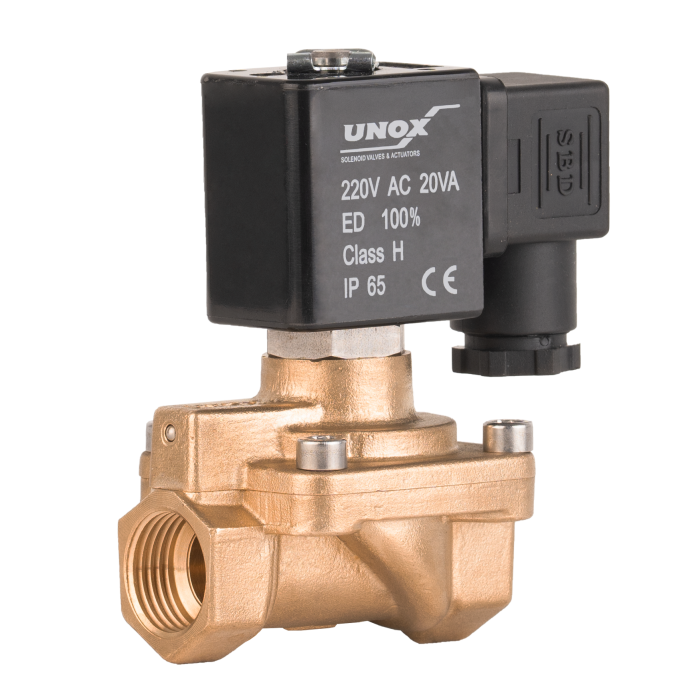 Unox Kompresör Normalde Açık Solenoid Valf (0,5-16 BAR)