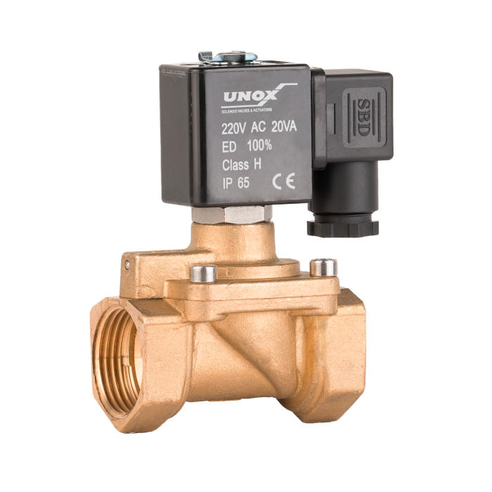 Unox Buhar Normalde Kapalı Solenoid Valf (0,5-6 BAR)