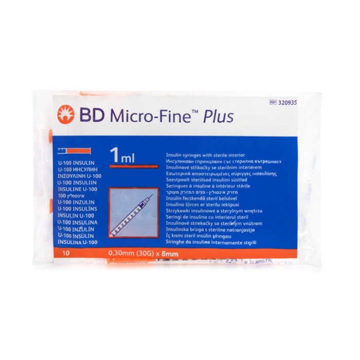 Bd Micro Fine Plus 1ml İnsülin Enjektörü 10 adet