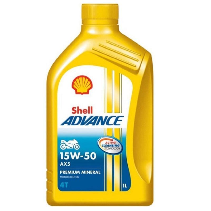 Shell Advance AX5 15W-50 1 Litre | Motosiklet motorunuz için güçlü koruma ve performans sağlar, İzmir Yağ Sanayi güvencesiyle.