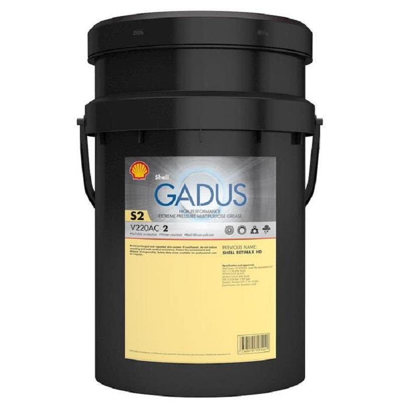 Shell Gadus S2 V220AC 2 18 Kg | gres yağı, endüstriyel ekipmanlarınızda mükemmel koruma ve performans sunar.