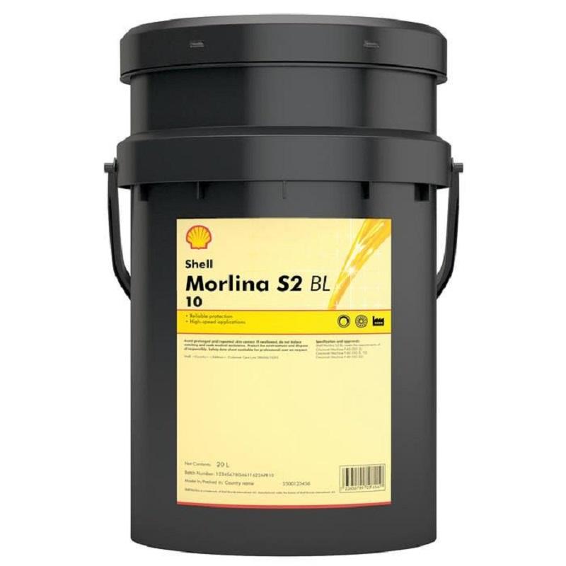 Shell Morlina S2 BL 10 20 Litre yatak ve sirkülasyon yağı, endüstriyel makineler için mükemmel koruma ve performans sunar.