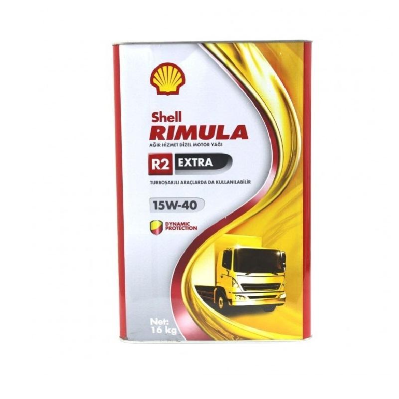 Shell Rimula R2 Extra 15W-40 18 Litre | ağır hizmet motorlarında üstün koruma ve performans sunar.