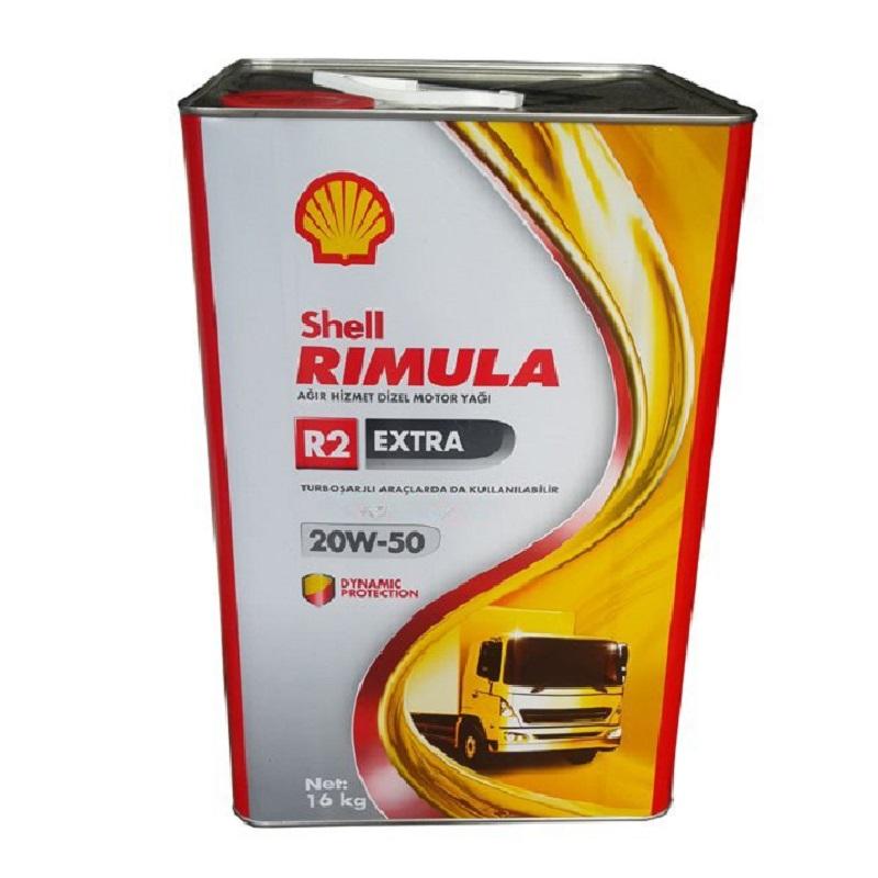 Shell Rimula R2 Extra 20W-50 16 Kg | ağır hizmet motorlarında yüksek performans ve koruma sunar.