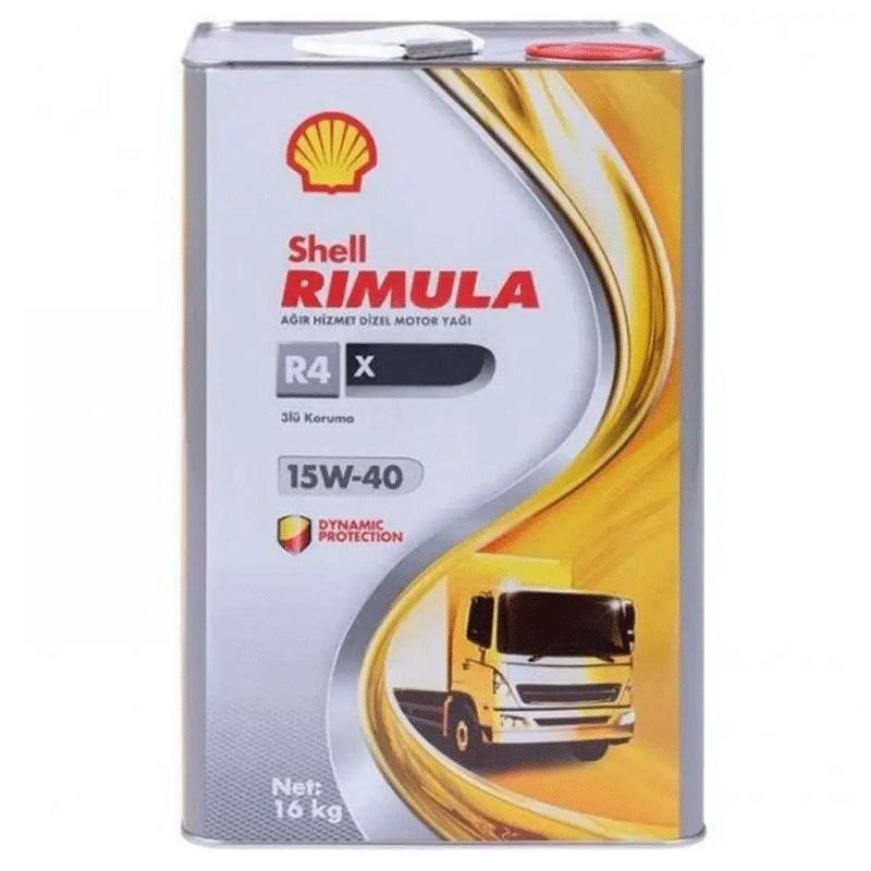 Shell Rimula R4 X 15W-40 16 Litre | ağır hizmet motorlarında üstün koruma ve performans sunar.