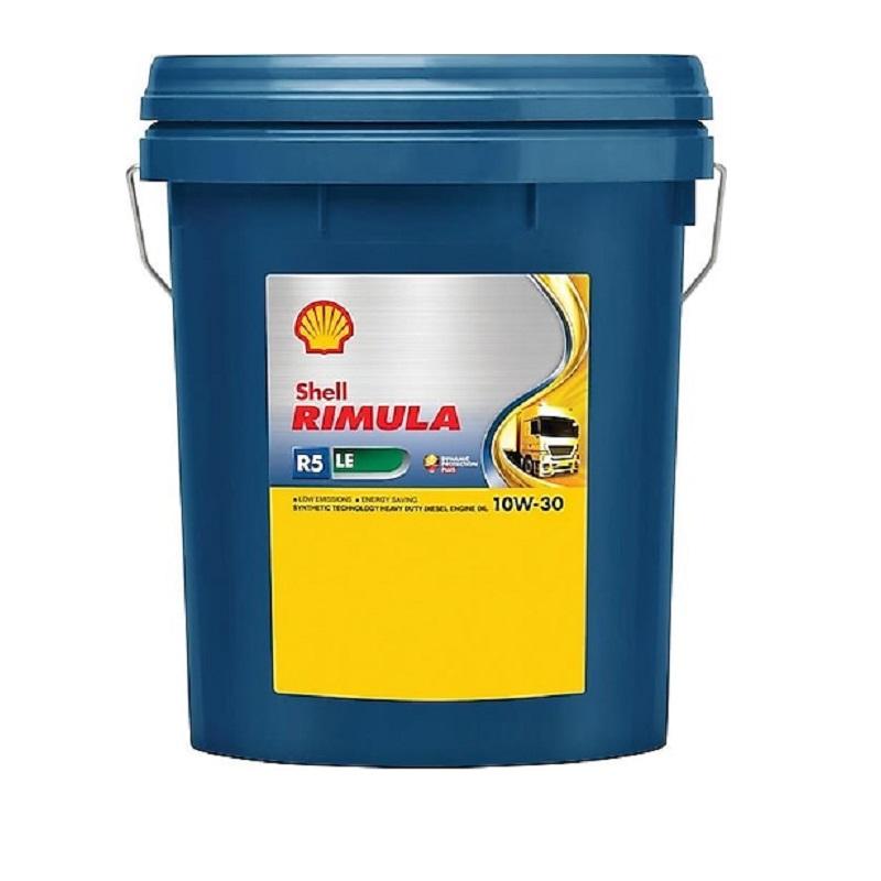 Shell Rimula R5 LE 10W-30 20 Litre | ağır hizmet motorlarında üstün koruma ve yakıt tasarrufu sağlar.