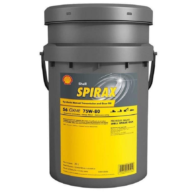 Shell Spirax S6 GXME 75W-80 20 Litre | ticari araç dişli sistemlerinde üstün yakıt verimliliği ve koruma sunar.