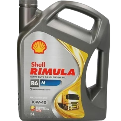 Shell Rimula R6 M 10W-40 5 Litre | Ağır hizmet tipi dizel motorlar için üstün performans ve koruma sağlar, İzmir Yağ Sanayi güvencesiyle.