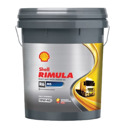 Shell Rimula R6 MS 10W-40 E7 LDF3 20 Litre | Ağır hizmet tipi dizel motorlar için üstün performans ve koruma sağlar, İzmir Yağ Sanayi güvencesiyle.