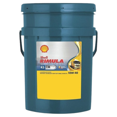 Shell Rimula R5 LM 10W-40 E6 228.51 20 Litre | Ağır hizmet tipi dizel motorlar için üstün performans ve koruma sağlar, İzmir Yağ Sanayi güvencesiyle.