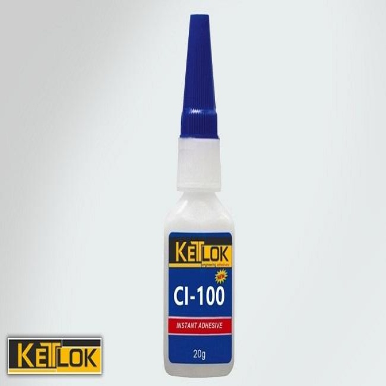 KETLOK CI-100 ASİDİK YÜZEYLER PLASTİK AHŞAP KARTON DERİ İÇİN HIZLI YAPIŞTIRICI 20 gr 5 sn