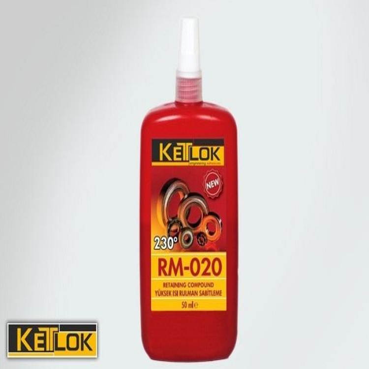 KETLOK RM-020 YÜKSEK ISI RULMAN SIKI GEÇME KENETLEYİCİ 50 ml