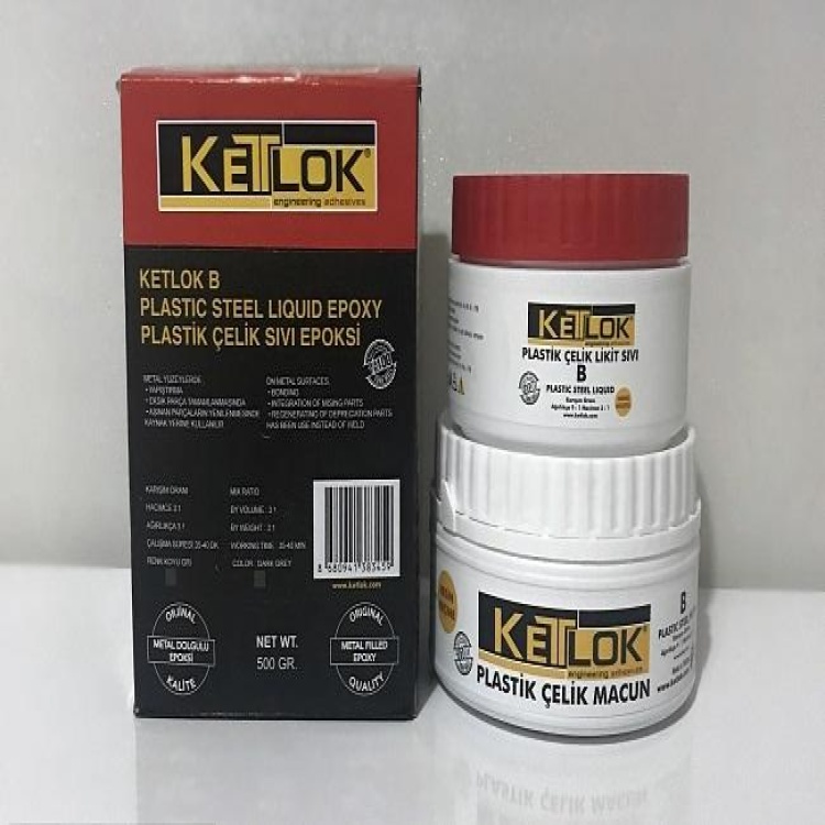 KETLOK B METAL DOLGULU ÇELİK SIVI EPOKSİ