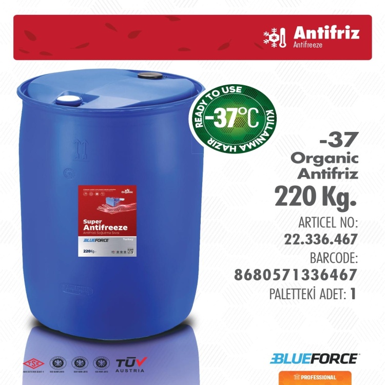 BLUEFORCE 220 KG ANTİFRİZ (-37°)