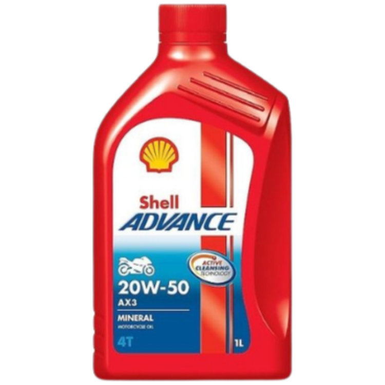 Shell Advance 4T AX3 20W-50 SG/MA 1 Litre