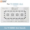 EMMC, STENCIL, Amaoe, Phone, TV, EMMC, 4 In 1, Reballing, Stencil, Jig, Platform, Televizyon , Emmc,Kalıplama, Seti