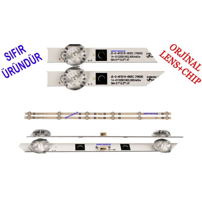 JS-D-AP3216-062EC - HL-24320A28-070 - 6 LEDLİ 59.5 CM, LED BAR, GENERAL 32D18A LED BAR,