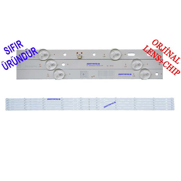 DİJİTSU DJTV55S LED BAR, HL-00550A30-0502S-04, 3080555Z100TZ004 10LEDLİ, dijitsu djtv55s