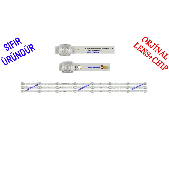 Dijitsu, 43DS8500, DIJITSU, 43D8500, LED BAR, BACKLIGHT, PANEL LEDLERİ, KJ43D08-ZC46AG-01 303KJ430044