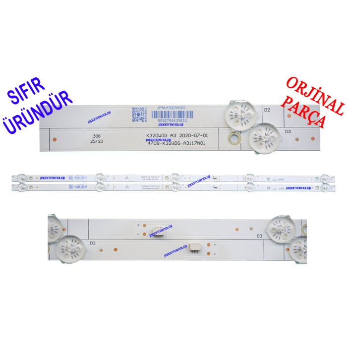 DIJITSU, 32D7000, LED BAR, BOTECH, 32BSE5501, BSE32-G, LED BAR, BACKLIGHT, K320WDG A3 2020-07, 4708-K32WDG-A3117N01