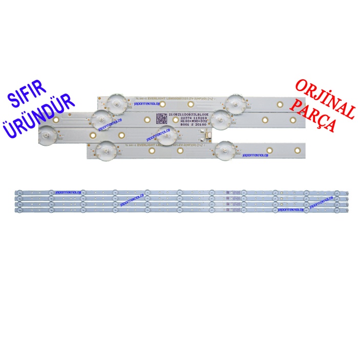 PHILIPS, 50PUS7505, 50PUS7505/62, LED BAR, BACKLIGHT, PANEL LEDLERİ, EVERLIGHT, LBM500M1101-ZV-2 (HF)(0) TPT500B5-U2T01.D REV:S01AQ, 50PUS7505/12