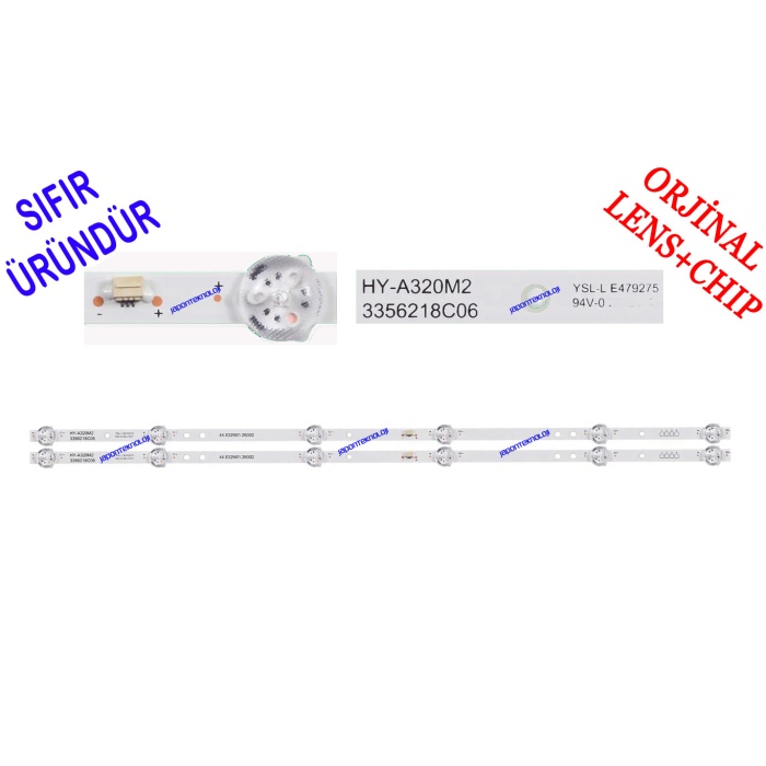 YUMATU, YU-MA-TU, LED BAR, BACKLIGHT, PANEL LEDLERİ, HY-A320M2, 3356218C06, 44.032N01.26002, B2L020923, HV320WHB-F70